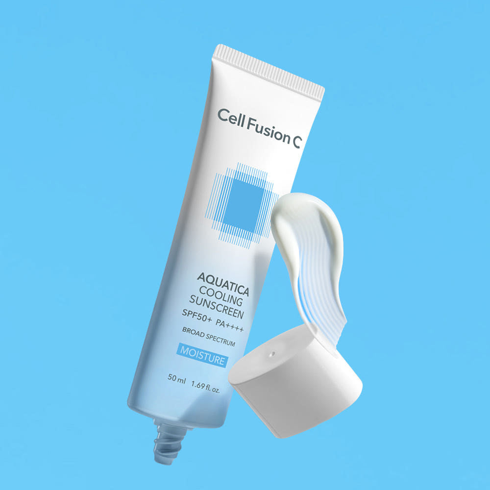 Cooling SPF50 Sunscreen Lotion for Sensitive Skin