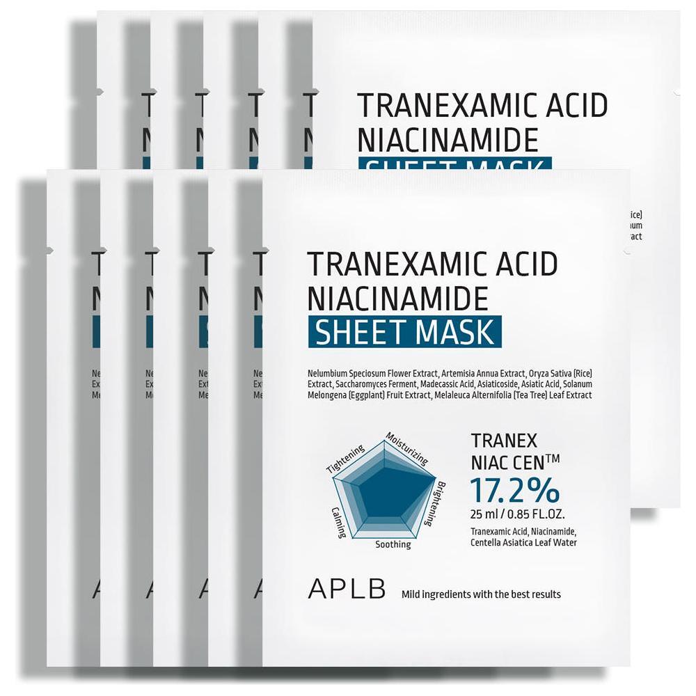 Gentle Brightening Face Mask - 10 Pack Soothing Skin Sheets