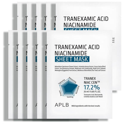 Gentle Brightening Face Mask - 10 Pack Soothing Skin Sheets