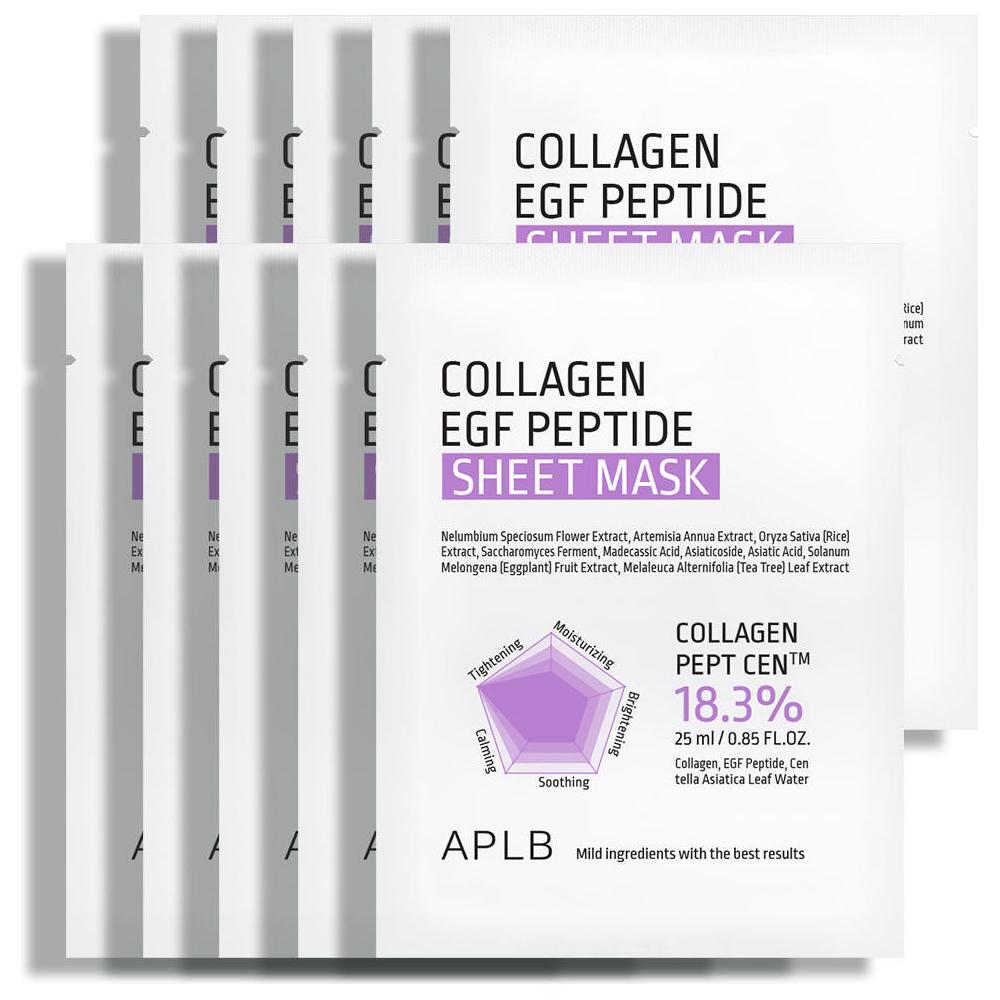 Nourishing Collagen Face Mask - 10 Pack, Anti-Aging Skin Care