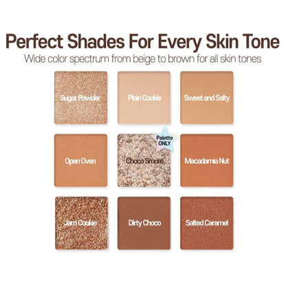 Warm Neutral Eyeshadow Palette with Shimmer Shades