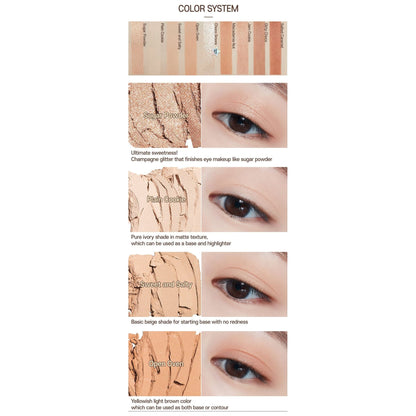 Warm Neutral Eyeshadow Palette with Shimmer Shades