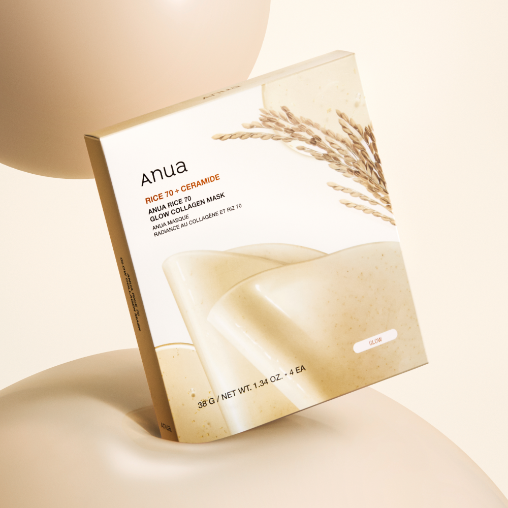 Natural Brightening Collagen Face Mask - 4 Pack