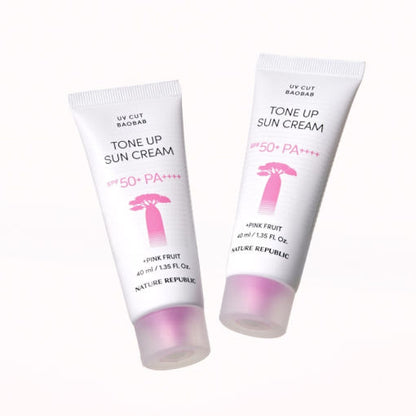 Natural Brightening Sunscreen SPF50+ 2 Pack