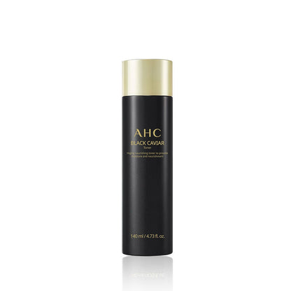 AHC Black Caviar Toner 140ml - Moisturizing Skin Refresher - Mycosmeticslondon