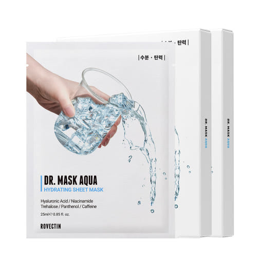 ROVECTIN Dr Mask Aqua 25ml x10 Moisturizing Anti Aging Glow