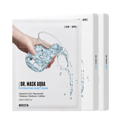 ROVECTIN Dr Mask Aqua 25ml x10 Moisturizing Anti Aging Glow