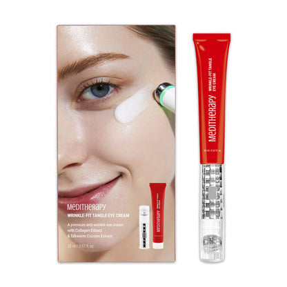 Anti Aging Eye Cream Set with Massager Device