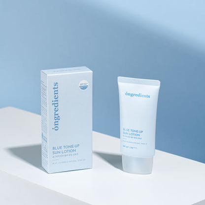 Natural Blue Toning Sunscreen Lotion SPF50 50ml - Mycosmeticslondon
