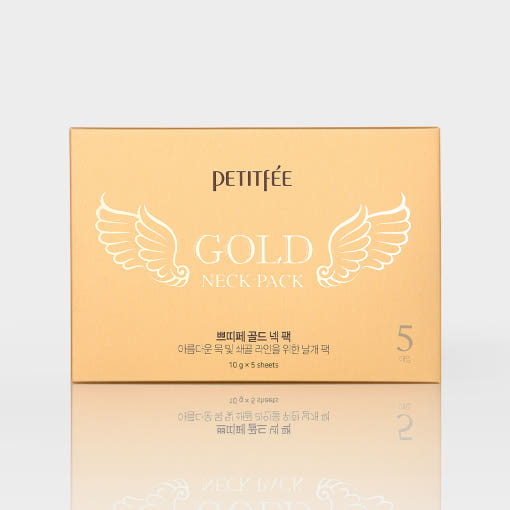 Cooling Gold Collagen Neck Mask 5 Pack - Mycosmeticslondon