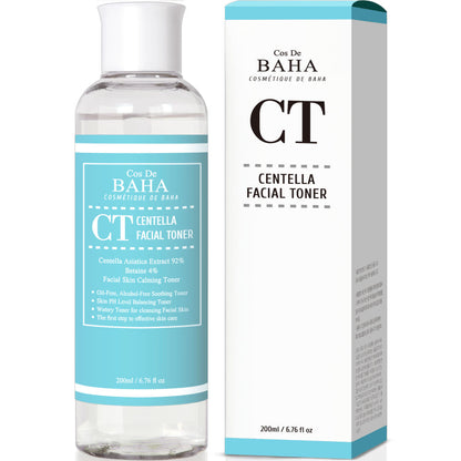 Natural Centella Asiatica Facial Toner 200ml - Brightening - Mycosmeticslondon