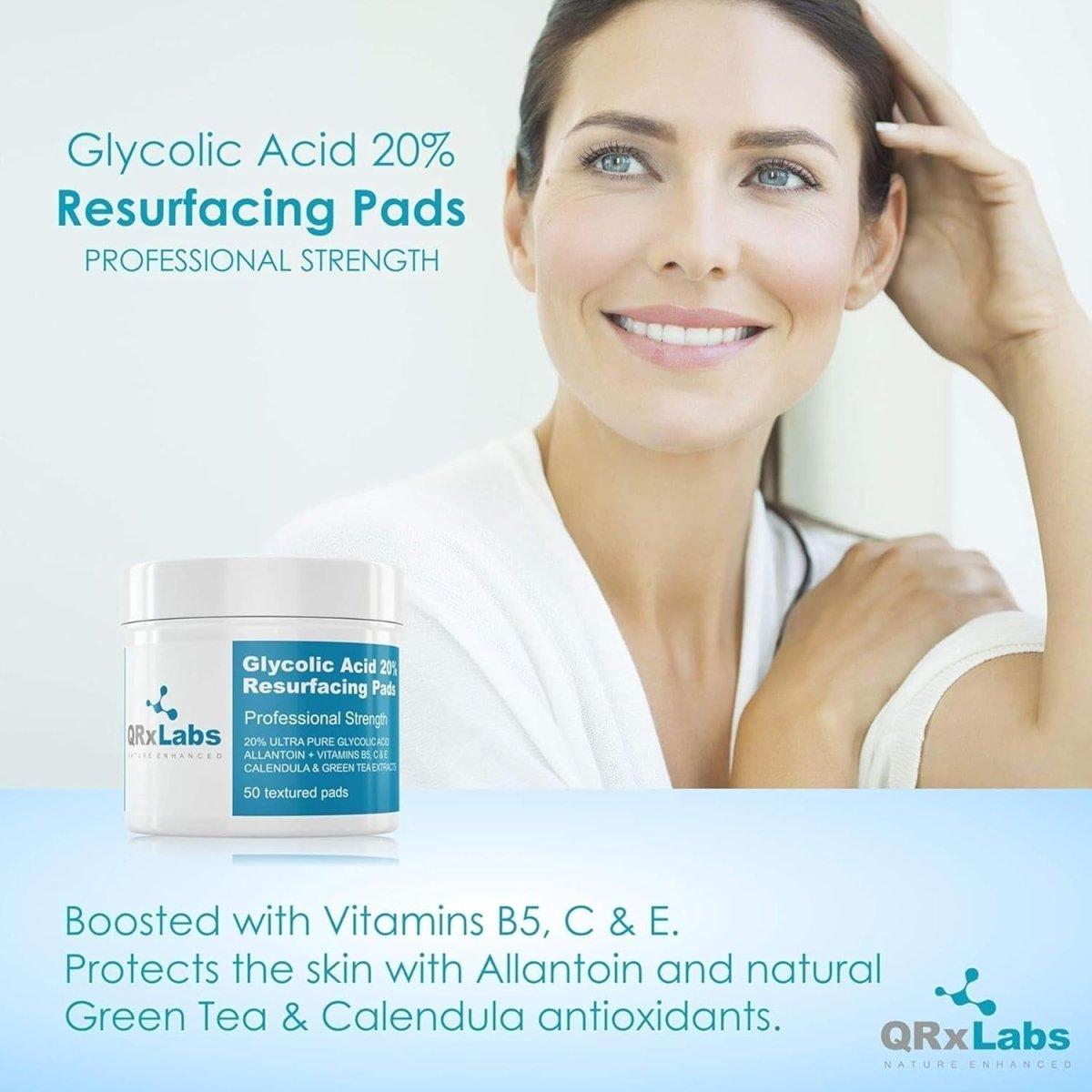 Exfoliating Glycolic Acid Skin Pads 20% Strength