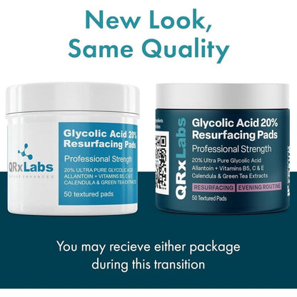 Exfoliating Glycolic Acid Skin Pads 20% Strength