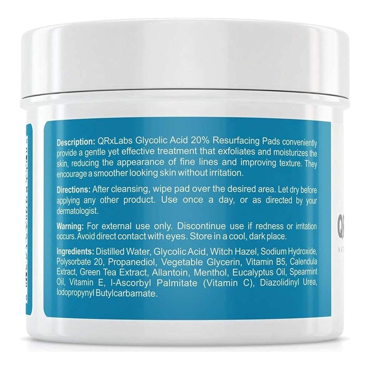 Exfoliating Glycolic Acid Skin Pads 20% Strength