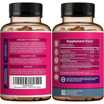 Women's Health Supplement with Probiotics & Hormone Support