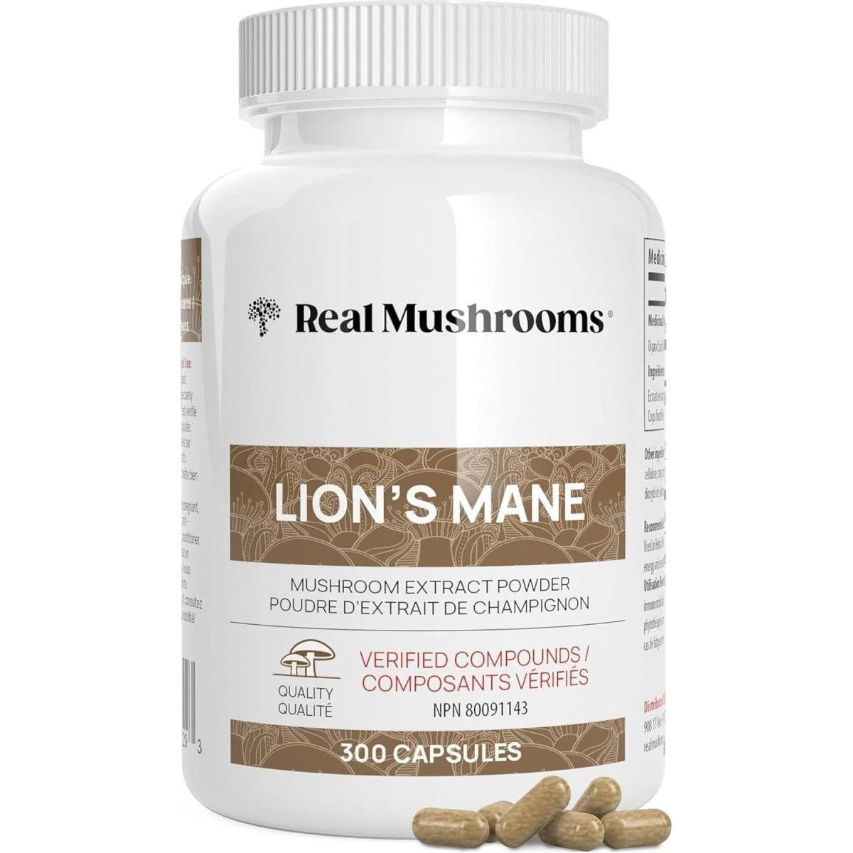 Natural Lion's Mane Brain Health Capsules 300ct - Mycosmeticslondon