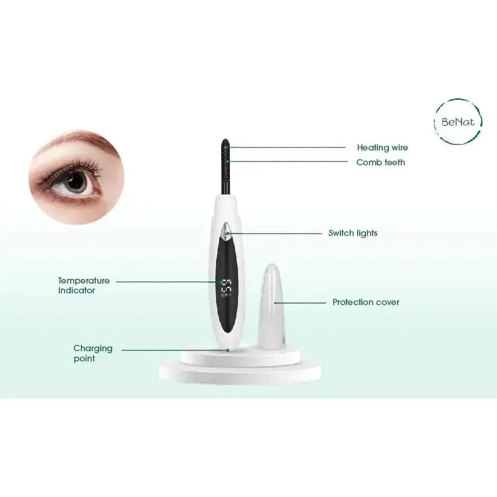 Easy to Use Electric Lash Curler - Fast Heated Eyelash Lift