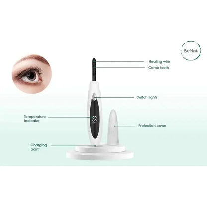 Easy to Use Electric Lash Curler - Fast Heated Eyelash Lift