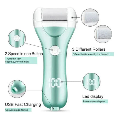 Portable Electronic Foot Exfoliator for Smooth Feet