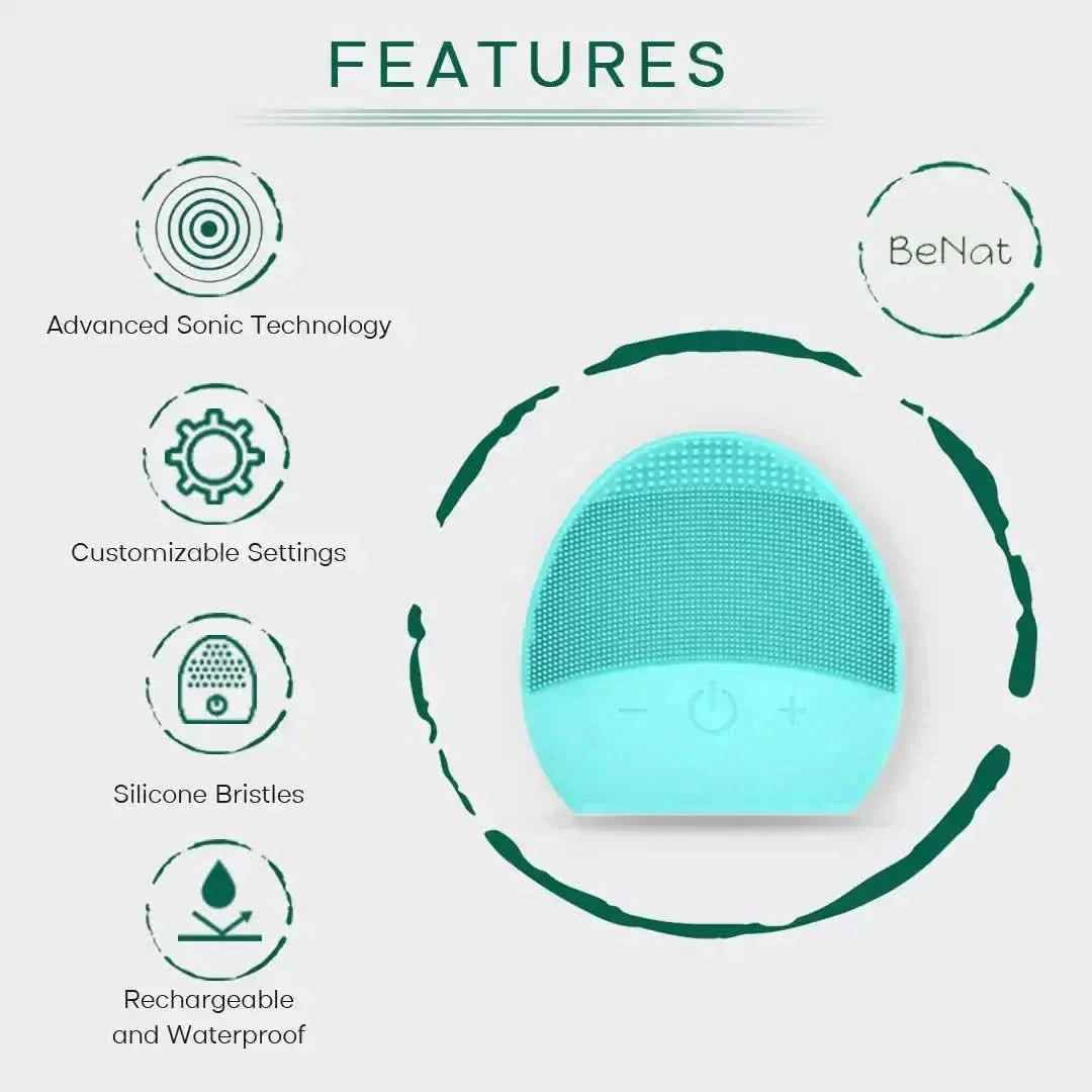 Portable 4-in-1 Facial Exfoliating Brush