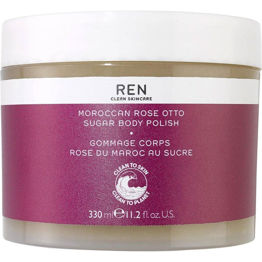 Natural Rose Body Scrub Exfoliator 330ml - Mycosmeticslondon