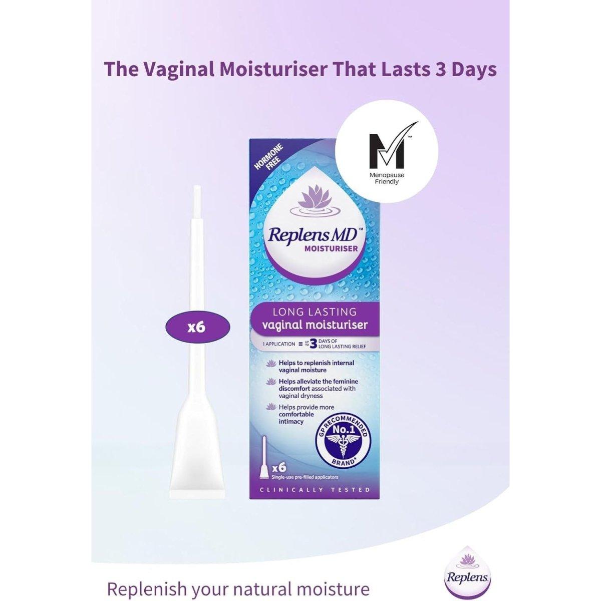 Gentle Vaginal Moisturizer Pack of 6 - Dryness Relief