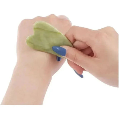 Natural Rose Face Roller & Gua Sha Skincare Kit