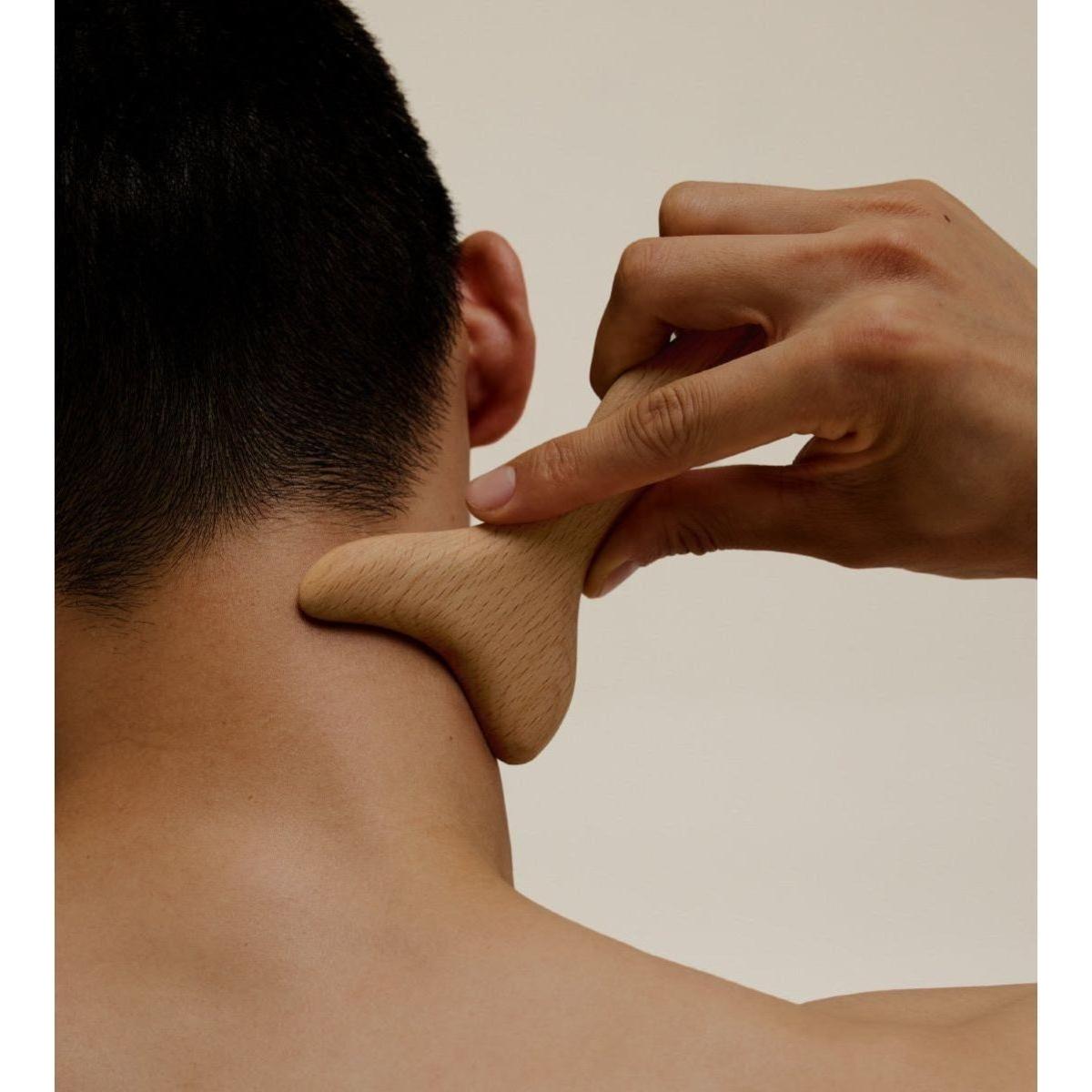 Natural Wood Massage Tool for Face and Body Relief