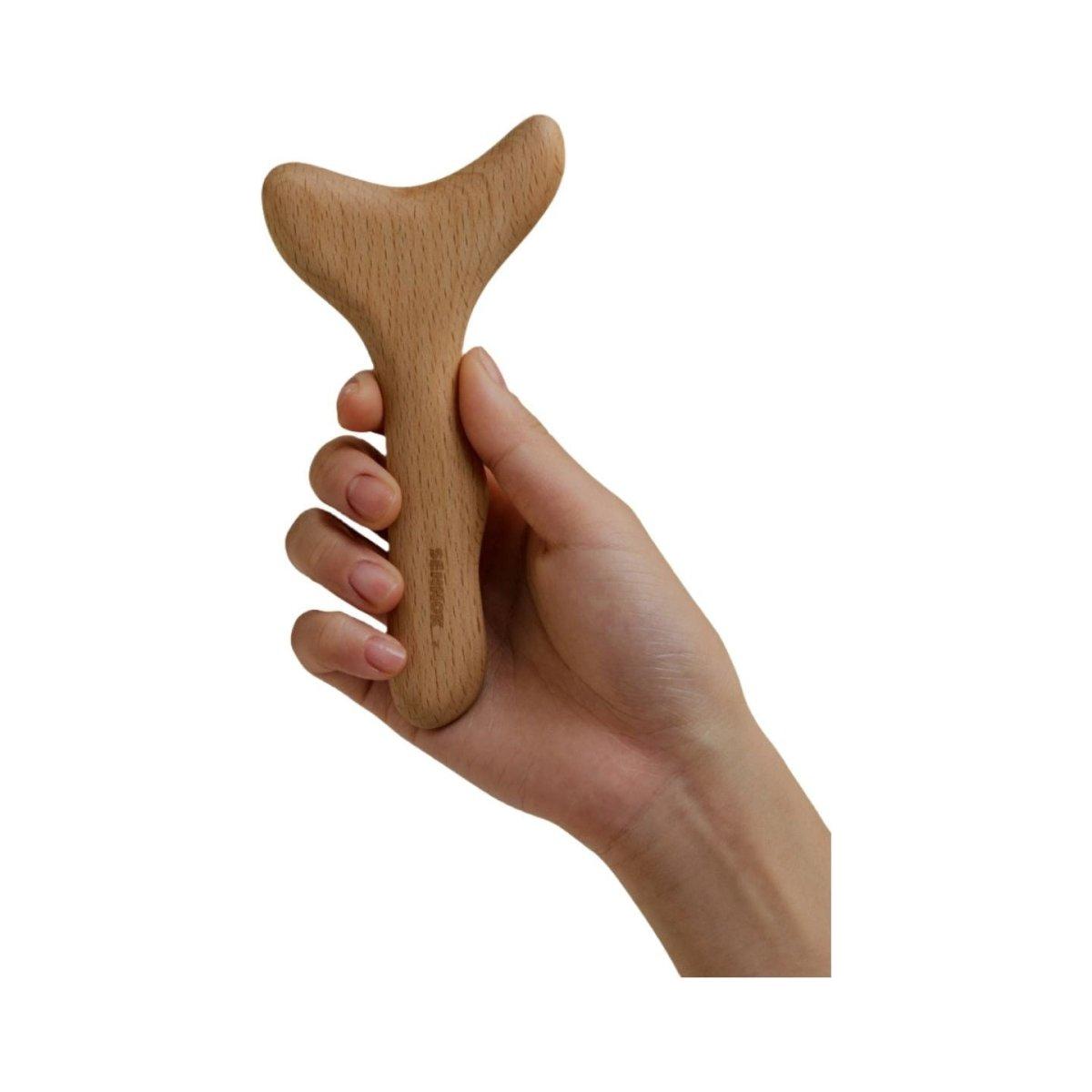 Natural Wood Massage Tool for Face and Body Relief