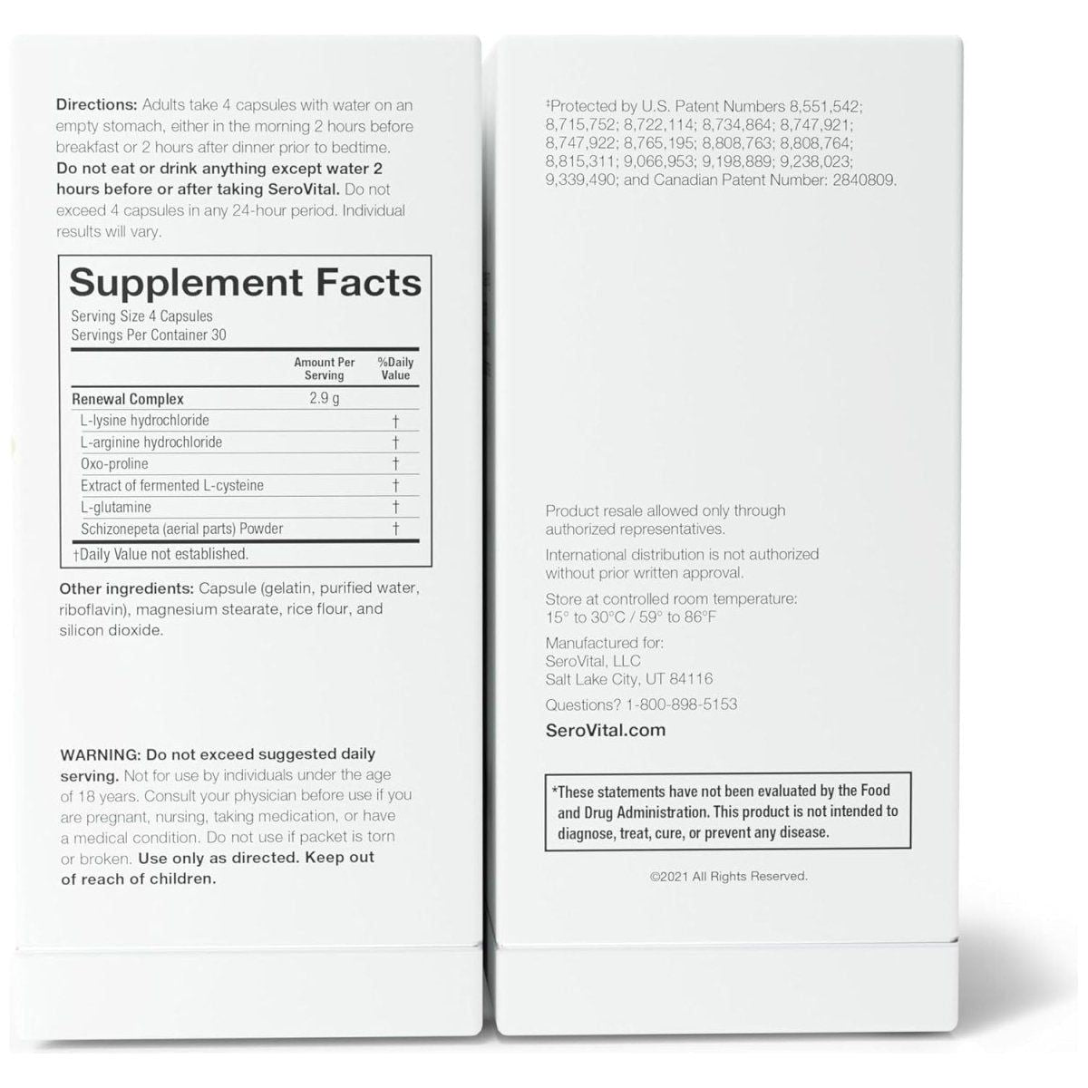 Anti Aging Vitamin Supplements - 120 Capsules