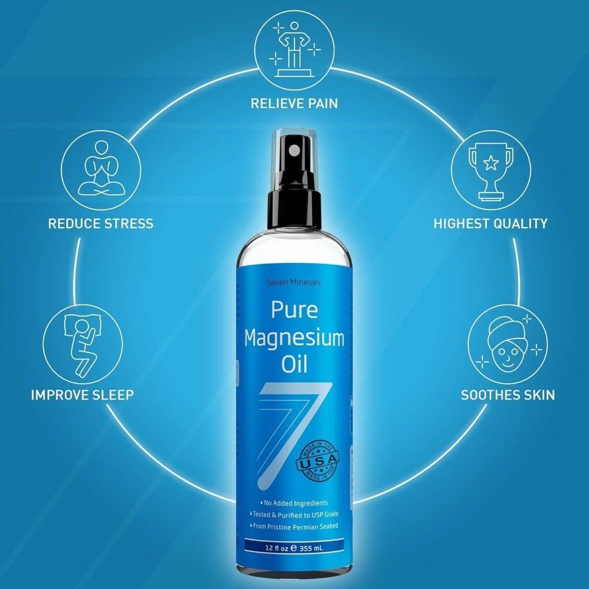 Natural Magnesium Oil Spray for Muscle Relief