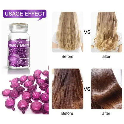 Natural Hair Growth Vitamin Supplement Capsules