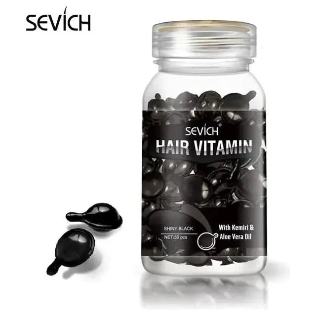 Natural Hair Growth Vitamin Supplement Capsules