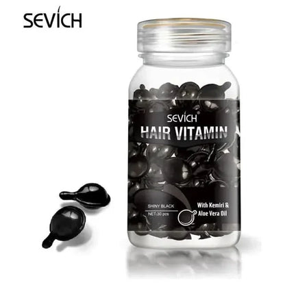 Natural Hair Growth Vitamin Supplement Capsules