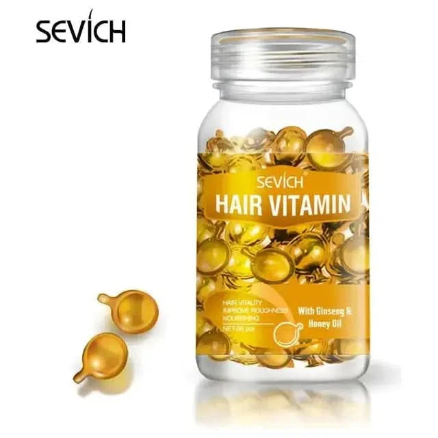 Natural Hair Growth Vitamin Supplement Capsules
