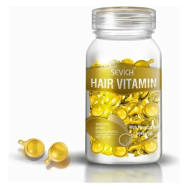 Natural Hair Growth Vitamin Supplement Capsules