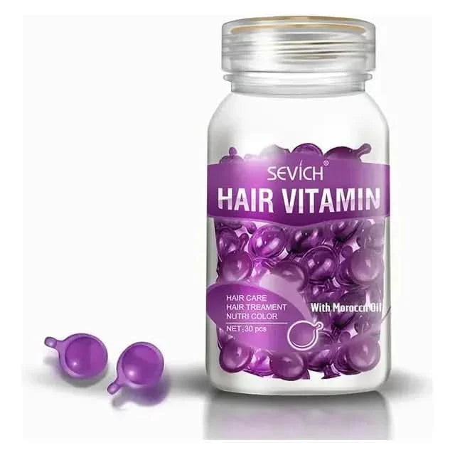 Natural Hair Growth Vitamin Supplement Capsules