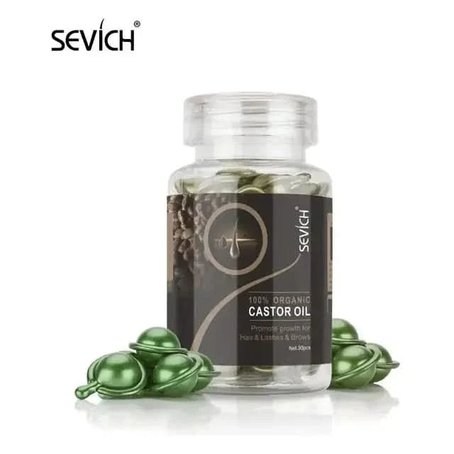 Natural Hair Growth Vitamin Supplement Capsules