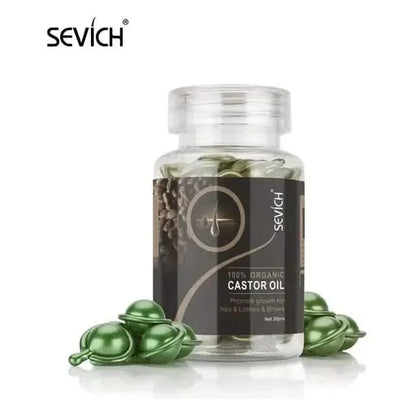 Natural Hair Growth Vitamin Supplement Capsules