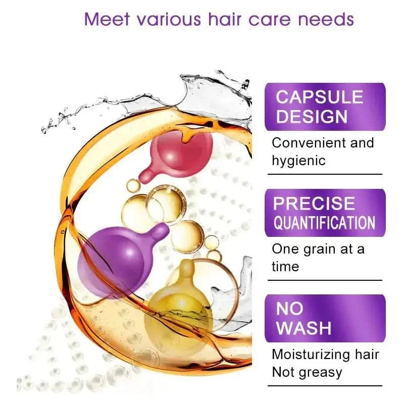 Natural Hair Growth Vitamin Supplement Capsules