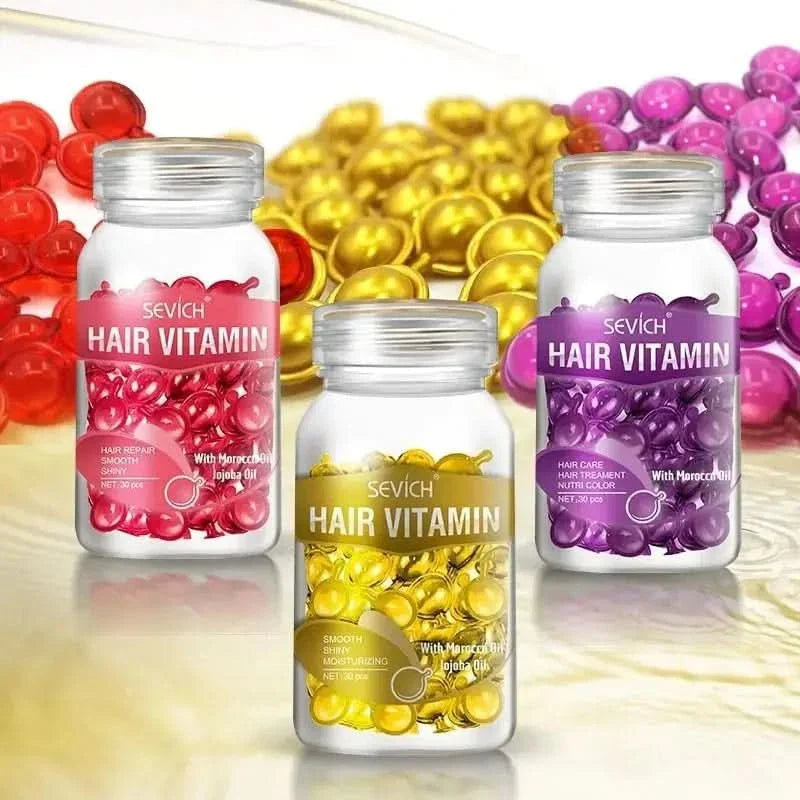 Natural Hair Growth Vitamin Supplement Capsules - Mycosmeticslondon