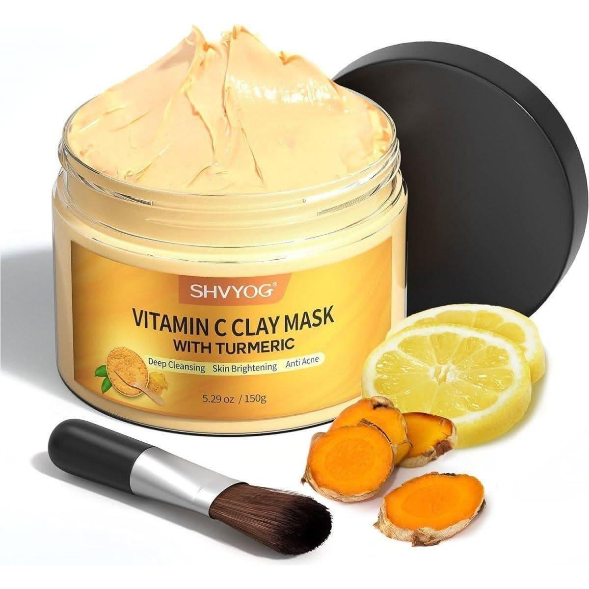 Natural Turmeric Face Clay Mask 150ml - Mycosmeticslondon