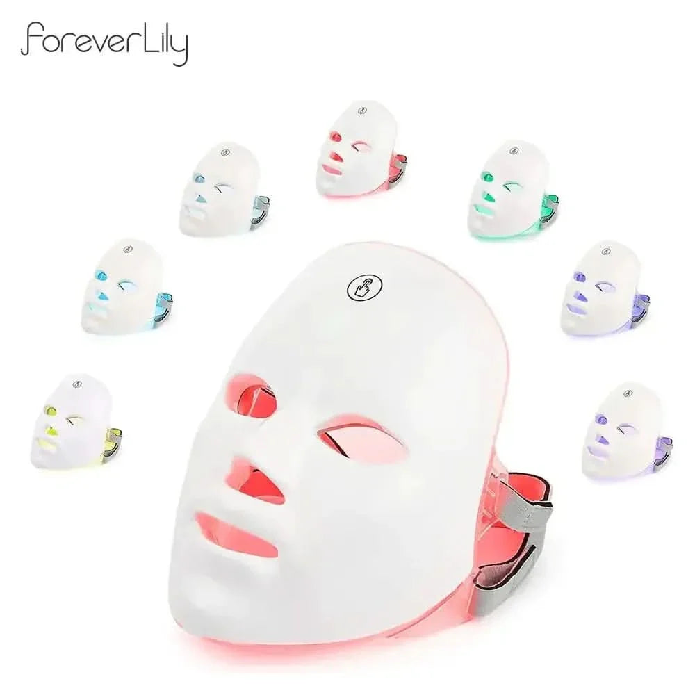 Advanced LED Face Mask - 7 Color USB Rechargeable Skin Revitalizer - Mycosmeticslondon
