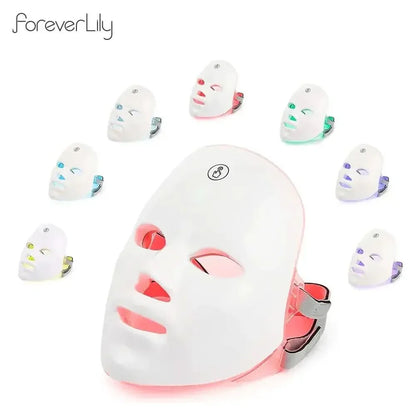 Advanced LED Face Mask - 7 Color USB Rechargeable Skin Revitalizer - Mycosmeticslondon