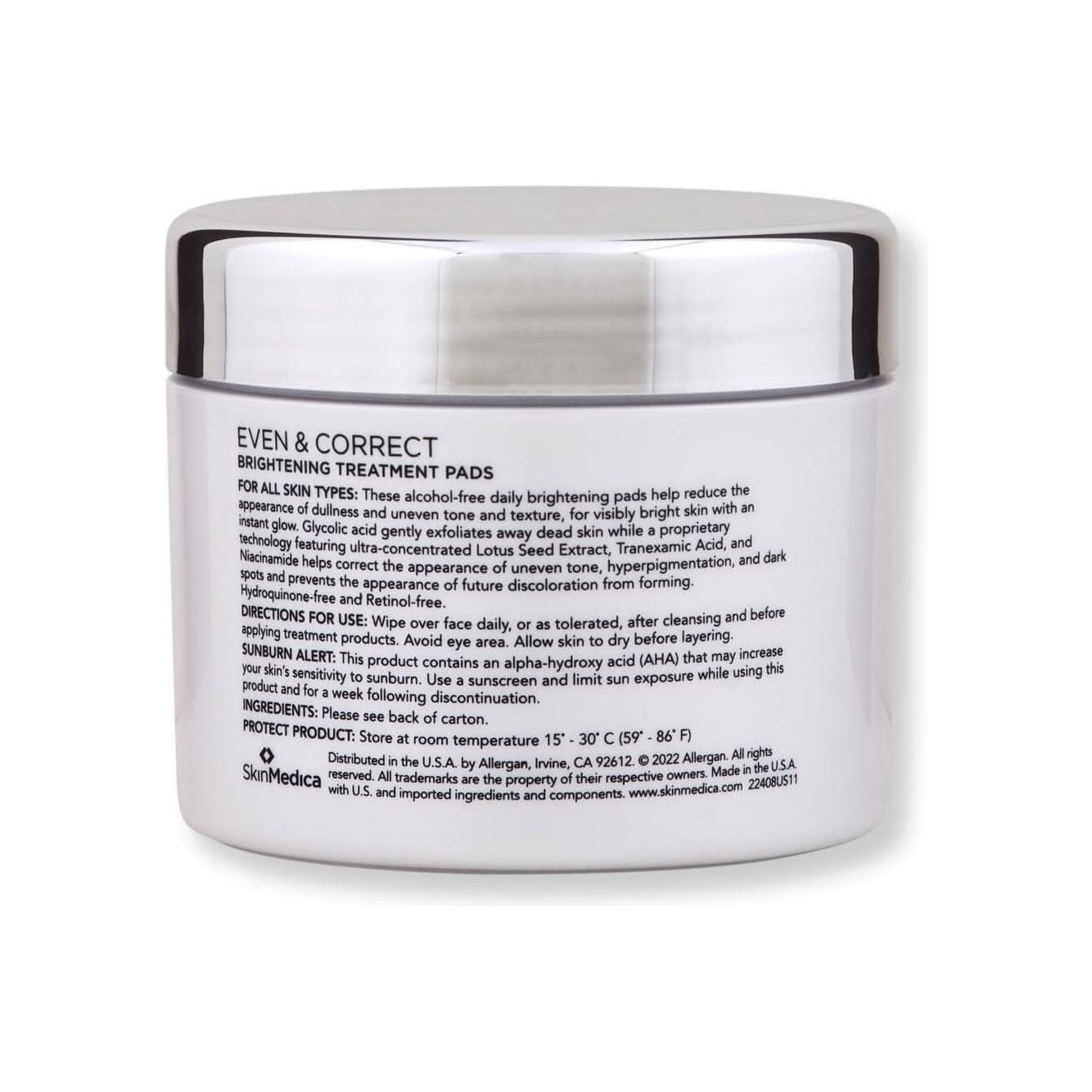Glowing Skin Exfoliating Treatment Pads 60 Count