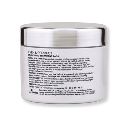 Glowing Skin Exfoliating Treatment Pads 60 Count