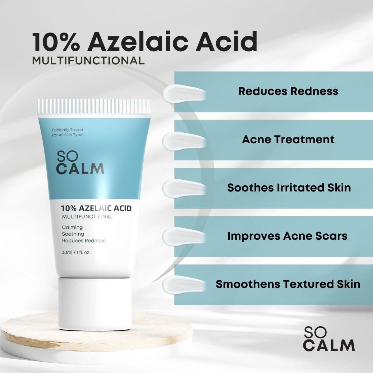 Gentle Azelaic Acid Face Cream for Rosacea & Acne