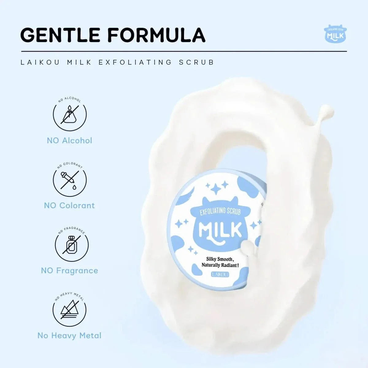 Gentle Exfoliating Face Cleanser Scrub