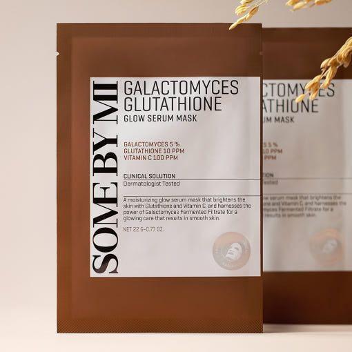 Natural Brightening Face Masks - 10 Pack Glow Serum Sheets - Mycosmeticslondon