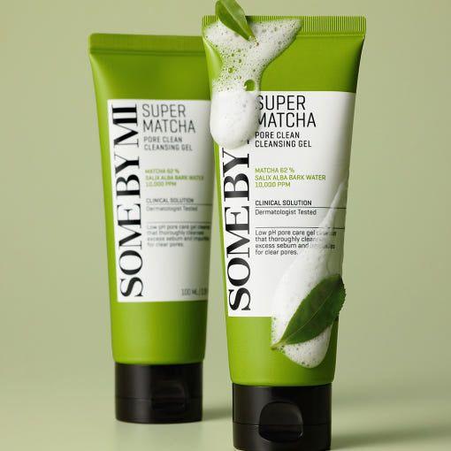 Natural Matcha Face Cleansing Gel - 100ml | Purifying Cleanser - Mycosmeticslondon